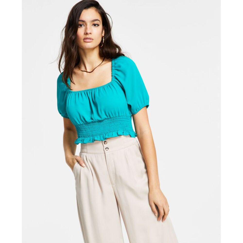 Bar III Square Neck Top